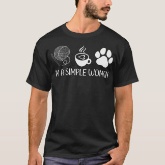 T-shirt Femmes Tricotant Drôles Tricoteuses Amoureux Café