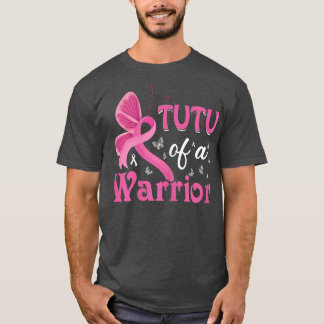 T-shirt Femmes Tutu D'Un Guerrier Sensibilisation Au Cance