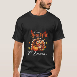 T-shirt Femmes Un Merci Nana Citrouille Automne Automne Me
