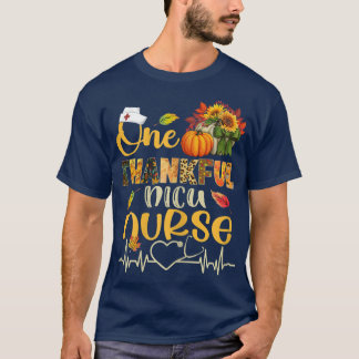 T-shirt Femmes Un Merci Nicu Infirmière Citrouille Stethos