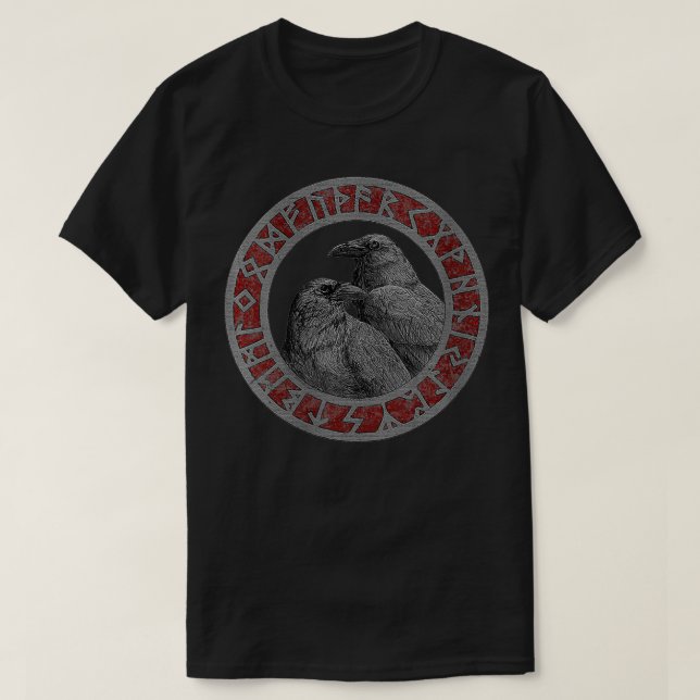 T-shirt Femmes Viking Norse Mythologie Vegvisir Runes Odin (Design devant)