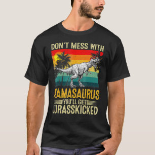 T-shirt Femmes Vintage Mamasaurus Dinosaur Rex Fête des mè