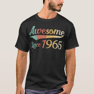 T-shirt Femmes Vintage stupéfiant depuis 1965 Anniversaire