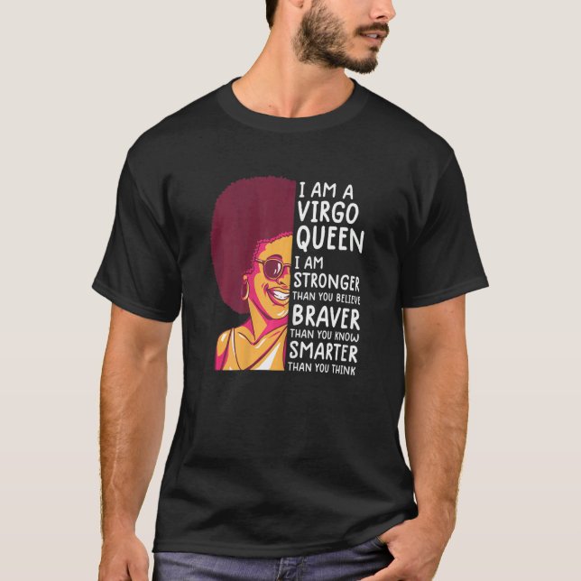 T-shirt Femmes Virgo reine femmes Astrologie zodiac Virgo  (Devant)