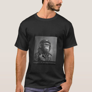 T-shirt Femmes Viva La Evolucion Revolution Singe Nerd V