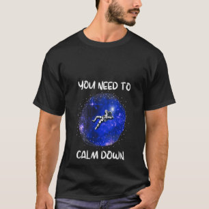 T-shirt Femmes Vous Devez Calmer L'Astronaut Space V Nec