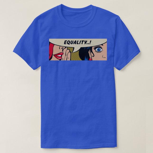 T-shirt Femmes WhisperingEqualityFeminismComic Pop Art 637 (Design devant)