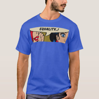 T-shirt Femmes WhisperingEqualityFeminismComic Pop Art 637