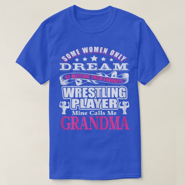 T-shirt FEMMES WRESTLING Grand-mère Drôle coton t s  (Design devant)