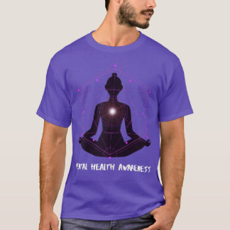 T-shirt Femmes Yoga Sensibilisation à la santé mentale 704