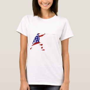 T-shirt Fencer entièrement américain / clôture