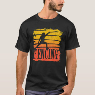 T-shirt Fencer Retro Vintage