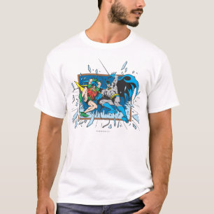 T-shirt Fenêtre Batman & Robin Shatter