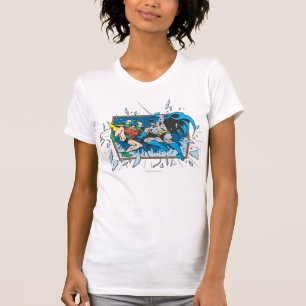 T-shirt Fenêtre Batman & Robin Shatter
