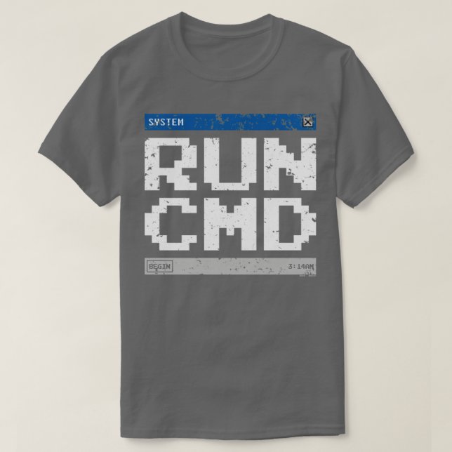 T-shirt Fenêtre de commande système RxTp (Design devant)