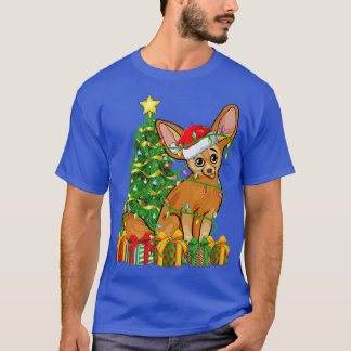 T-shirt Fennec Fo Éclairage Xmas Tree Matching Fennec Fo C