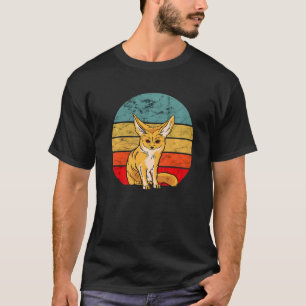 T-shirt Fennec Fox Animal Fennec Fox Propriétaire Retro Vi