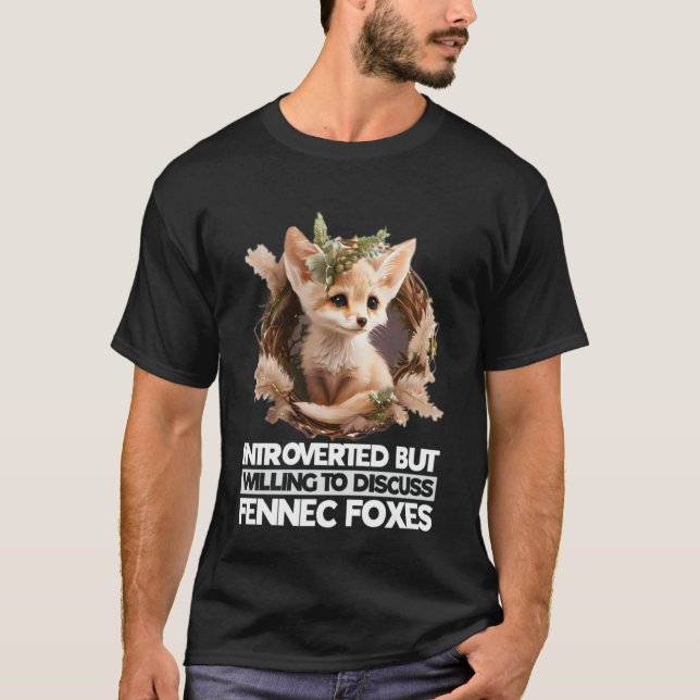 T-shirt Fennec Fox Cute Fennic Foxes Fenec Animal Fox 1 (Devant)