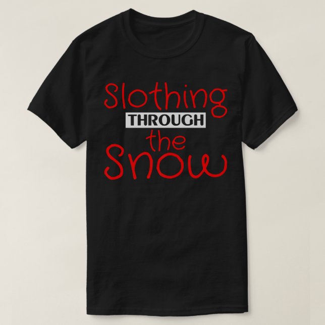T-shirt Fente À Travers La Neige — Premium 668 (Design devant)