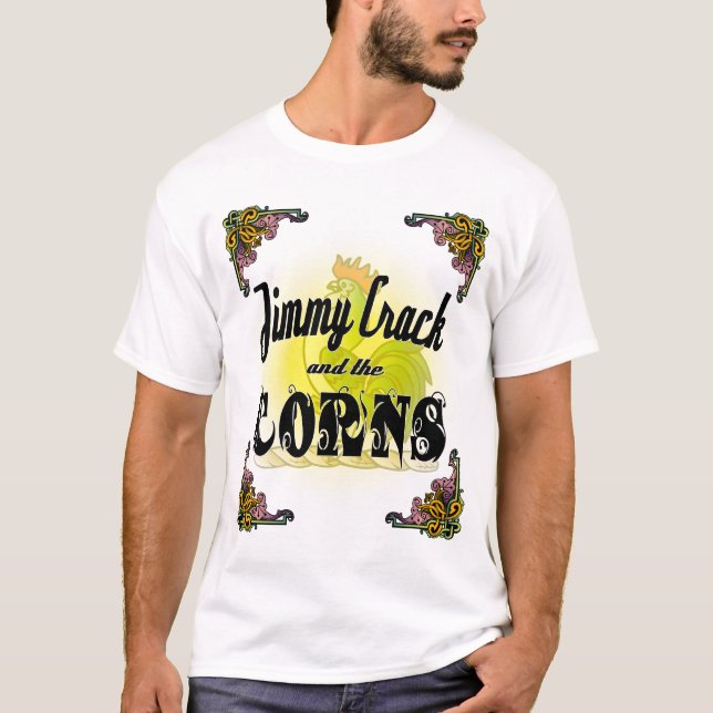T-shirt Fente de Jimmy et les grains (Devant)