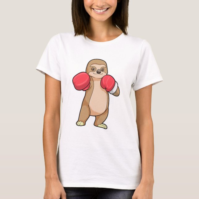 T-shirt Fente en boîte avec gants en boîte (Devant)