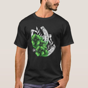 T-shirt Fer à cheval Chanceux Trèfle Saint Patrick Irlande