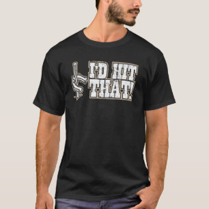 T-shirt Fer à cheval vintage Ringer j'irais là-dessus