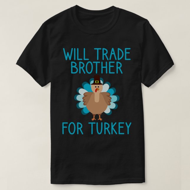 T-shirt Fera Le Frère Pour La Turquie Thanksgiving (Design devant)