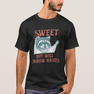 T-shirt Feral Girl Beach été Funny Feral Raccoon été