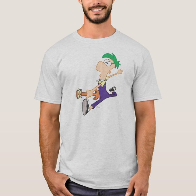 T-shirt Ferb se déchaîner avec la guitare (Devant)