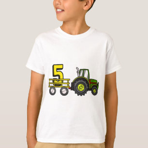 T-shirt Ferme 5 ans Barnyard Boys 5e Anniversaire Tracteur