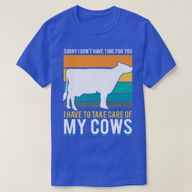 T-shirt Ferme Agricole Vache Agriculteur (Design devant)