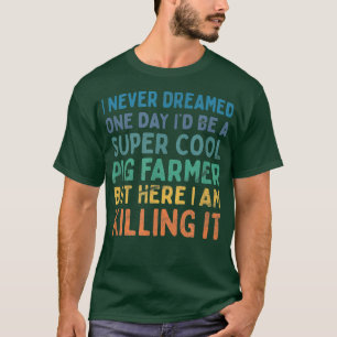 T-shirt Ferme de porcins Agriculture Ferme de porc Fermier