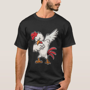 T-shirt Ferme de poulets drôles qui font le dab Danse Dab
