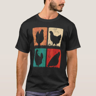 T-shirt Ferme de poulets Élevage de poulets Cour de ferme