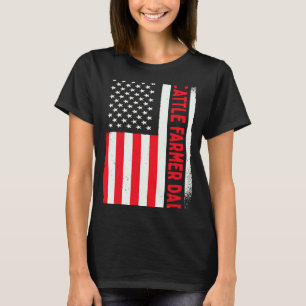 T-shirt Ferme d'élevage bovin patriotique Agriculture Ferm