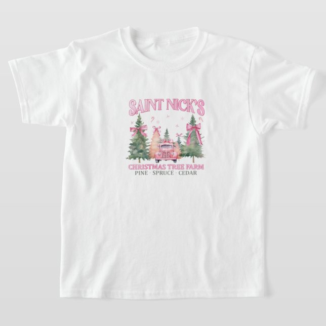 T-shirt "Ferme des arbres de Saint Nick" (Poser)