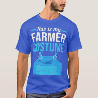 T-shirt Ferme D'Halloween C'Est Mon Costume D'Agriculteur