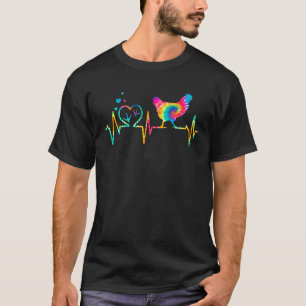 T-shirt Ferme d'oeufs à coeur Tie Dye Battement de coeur d