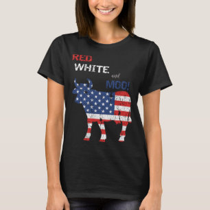 T-shirt Ferme drôle vache du 4 juillet