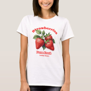 T-shirt Ferme Fraises fraîches Tee biologique