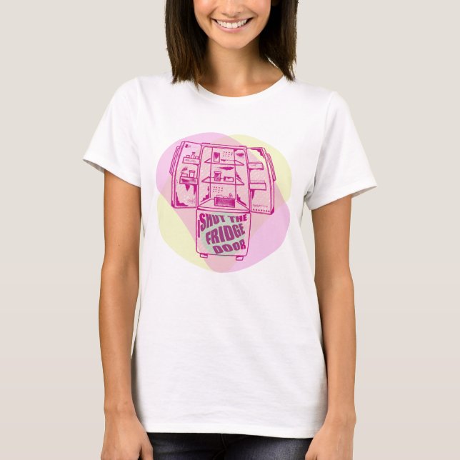T-SHIRT FERME LA PORTE DU RÉFRIGÉRATEUR (Devant)