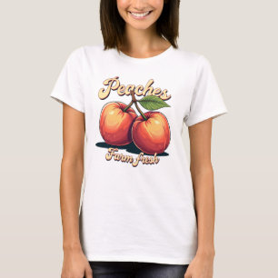 T-shirt Ferme Pêche fraîche Peaches Graphic Tee femmes
