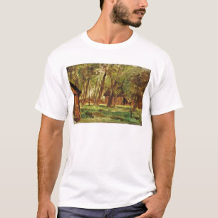 T-shirt Ferme sous des arbres