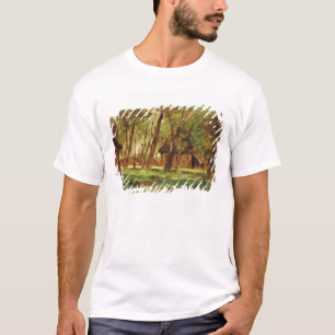 T-shirt Ferme sous des arbres