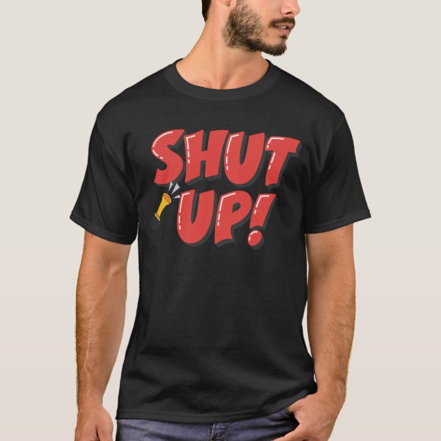 T-shirt fermer la conception de la typographie pour hommes (Devant)