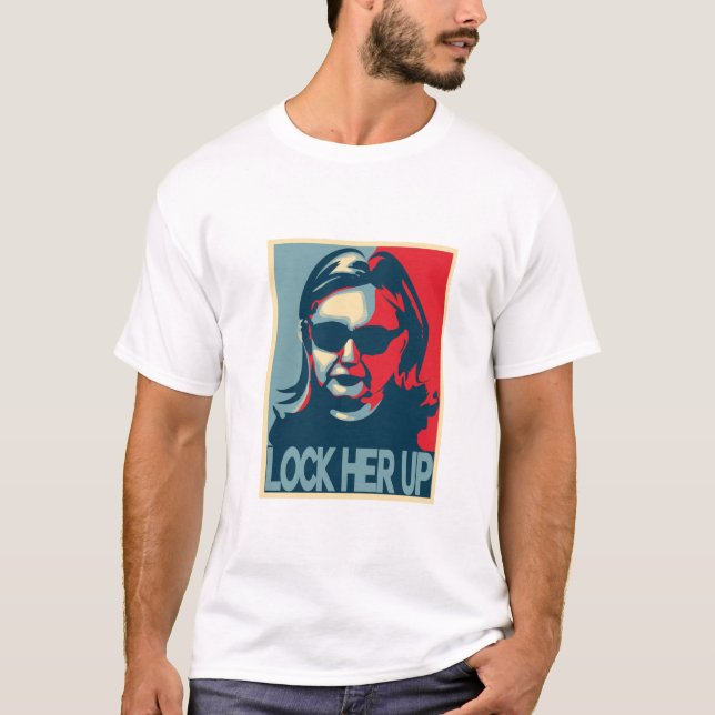 T-shirt FERMEZ À CLEF SA Anti-Hillary HAUTE (Devant)