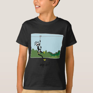 T-shirt "Fermez- la fermeture éclairle ! "