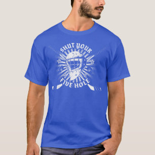 T-shirt Fermez votre hockey sur glace à cinq trous