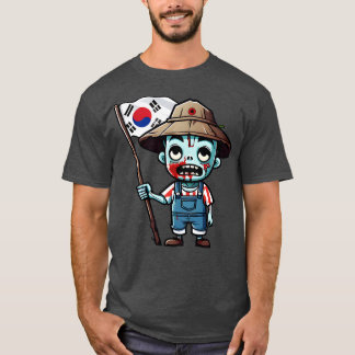 T-shirt Fermier Coréen Zombie